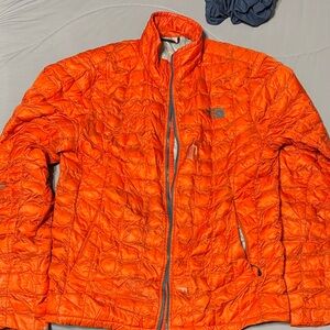 The North Face Bright Orange Puffer Jacket Thermoball